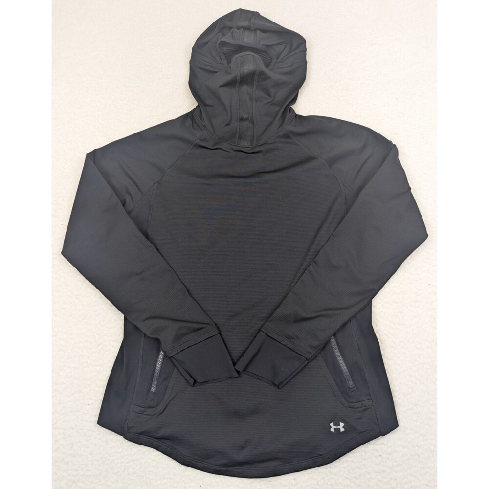 Under Armour Women’s L No Breaks ColdGear Balaclava Hoodie Black 1284728 $85